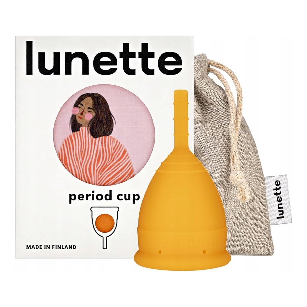 Lunette Period Cup kubeczek menstruacyjny 46mm Pomarańczowy
