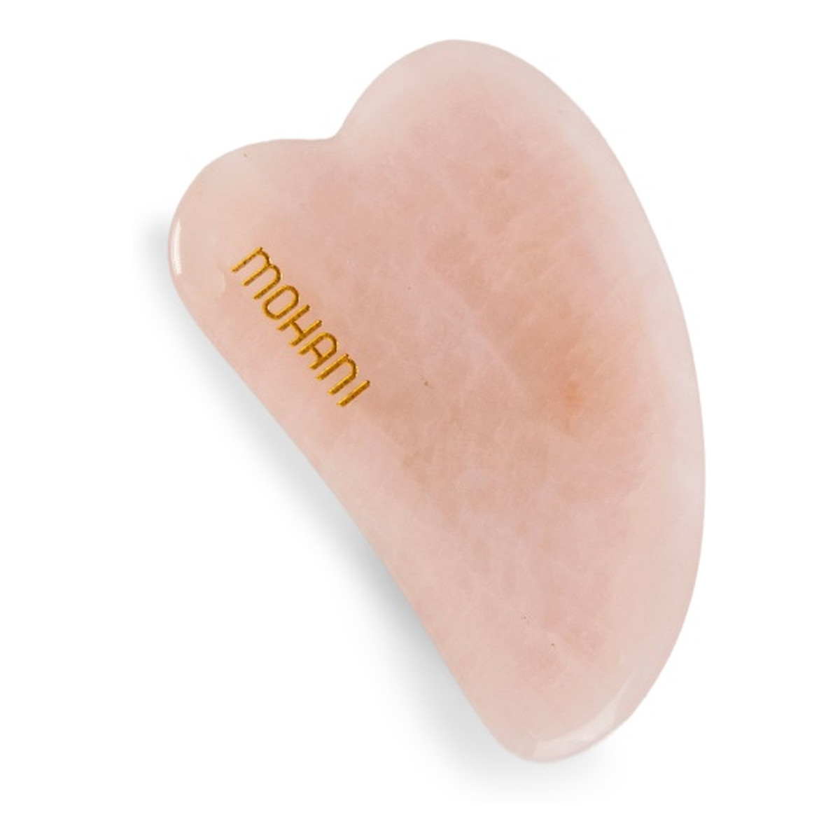 Mohani Gua Sha płytka do masażu twarzy z różowego kwarcu