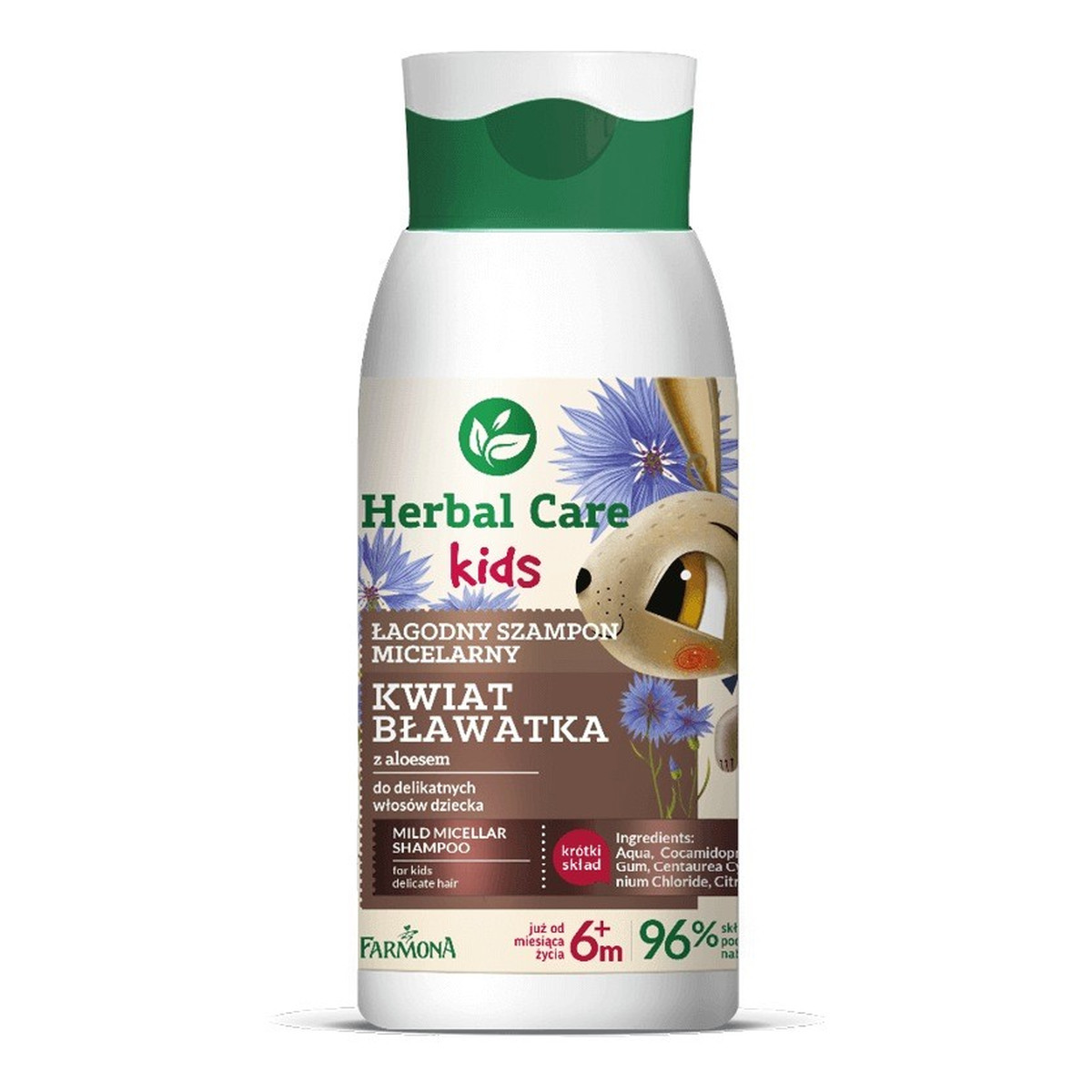 Farmona Herbal Care Kids Łagodny Szampon micelarny dla dzieci Kwiat Bławatka 300ml