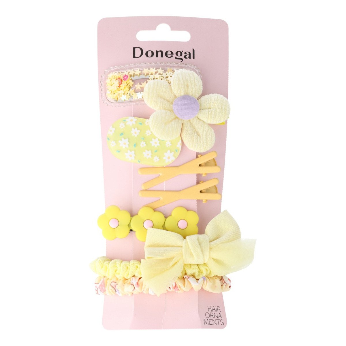 Donegal Zestaw spinek do włosów pastel-mix kolorów i wzorów (fa-5775)