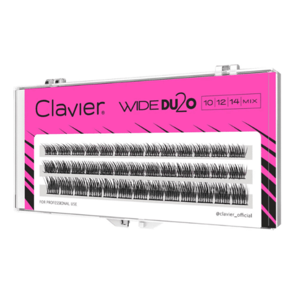 Clavier Wide Du2o Kępki rzęs skręt C o objętości 36D 9-10-11mm