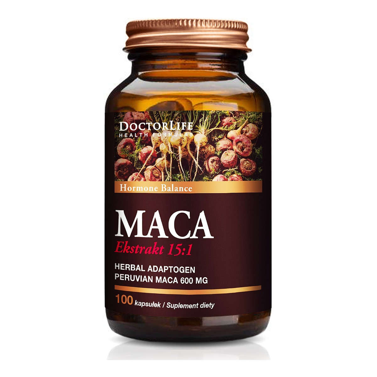 Doctor Life Maca ekstrakt 15:1 suplement diety 100 kapsułek