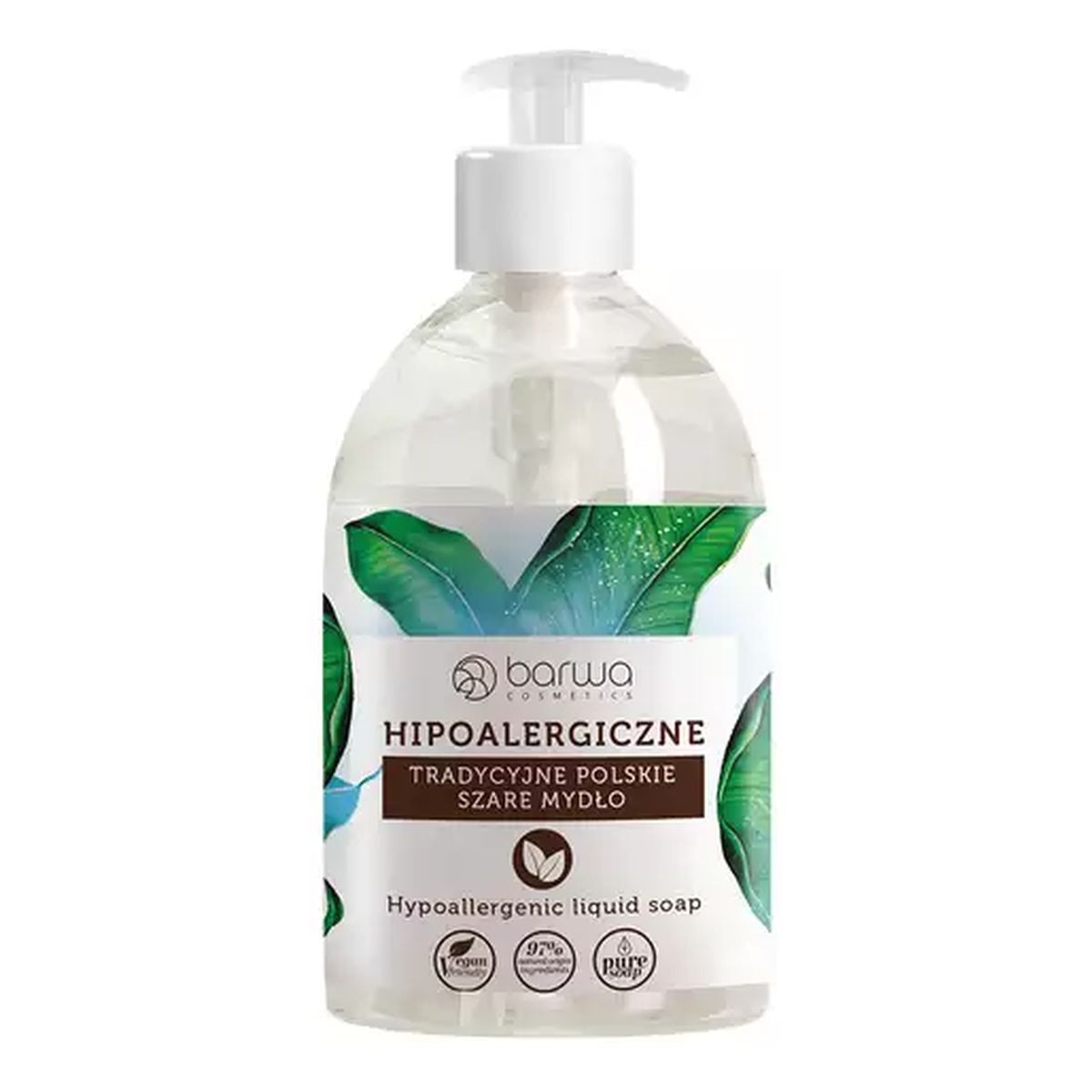 Barwa Szare Mydło w Płynie 2x500ml + Mydło w Kostce 3x100g