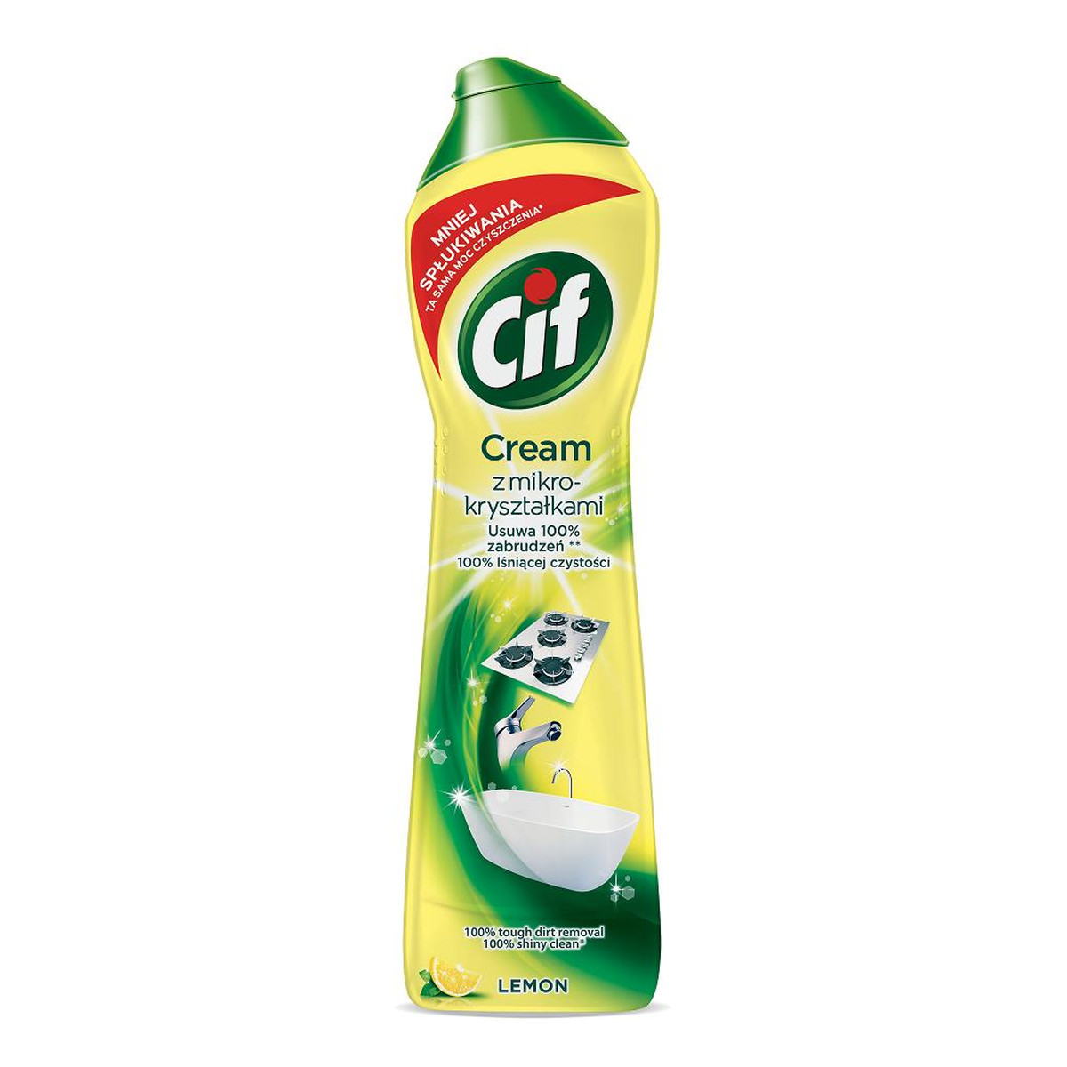 Cif Cream mleczko z mikrokryształkami do czyszczenia powierzchni Lemon 540g