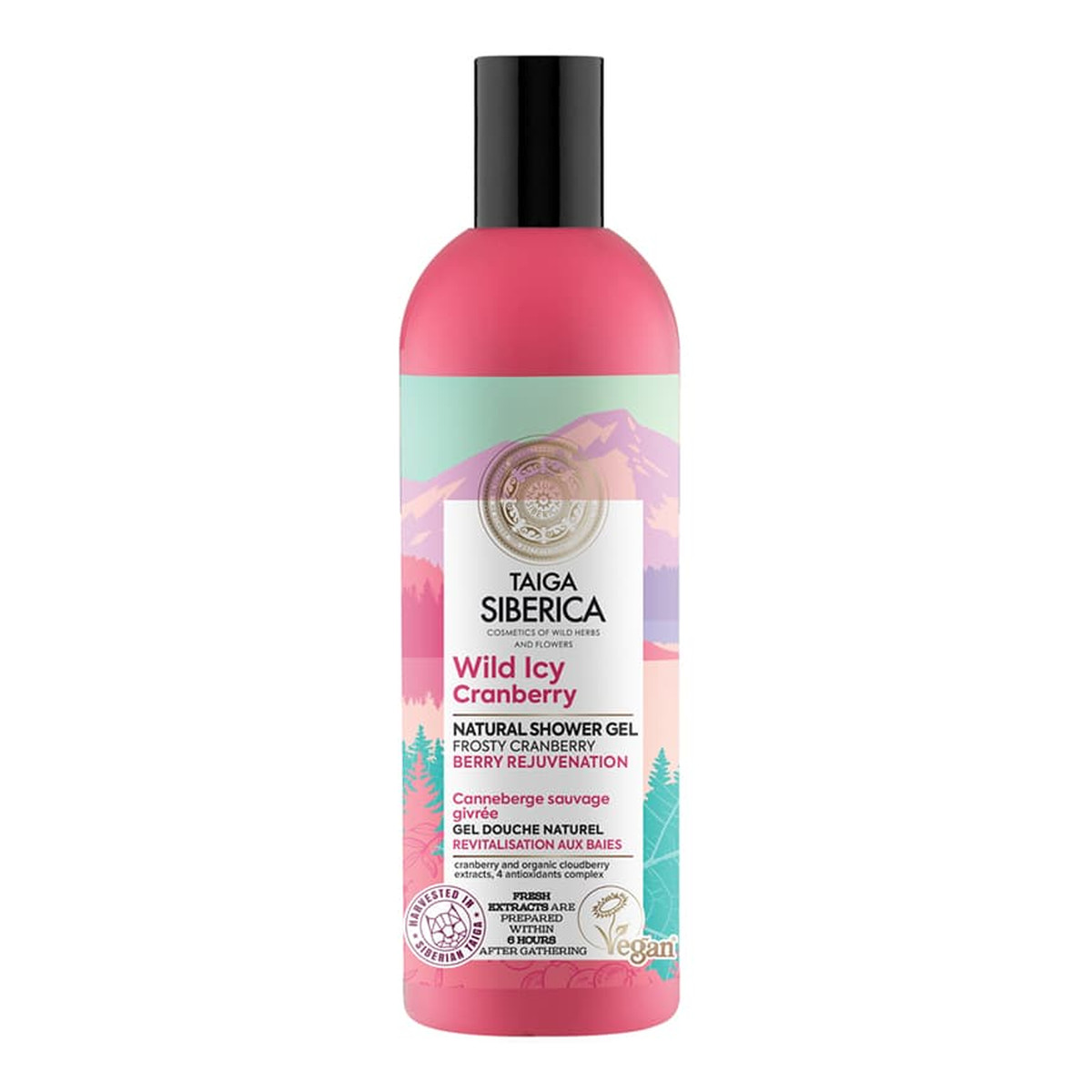 Natura Siberica Taiga Siberica naturalny Żel pod prysznic z dziką żurawiną 270ml