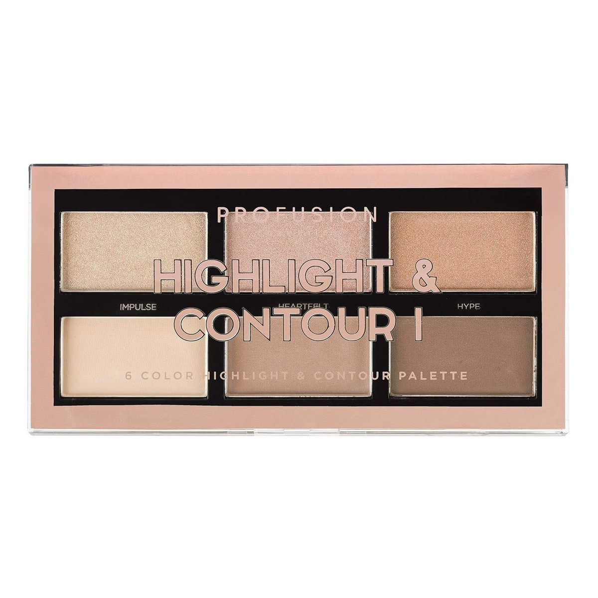 Profusion HighLight & Contour 6 Color Palette Paleta do konturowania twarzy 15.6g