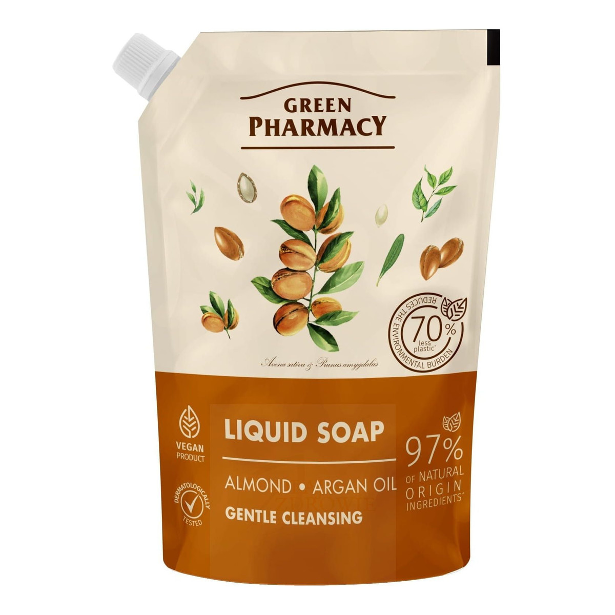 Green Pharmacy Mydło w płynie Migdały z Olejem Organowym 460ml