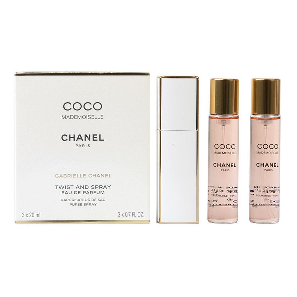 Chanel Coco Mademoiselle Woda perfumowana + Woda perfumowana 2 x spray wkład uzupełniający 20ml