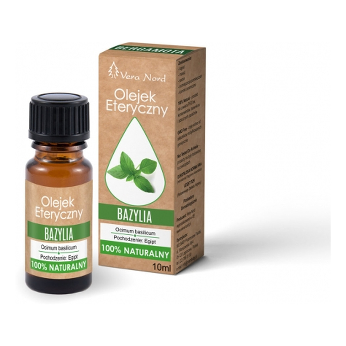 Vera Nord Naturalny Olejek eteryczny bazylia 10ml