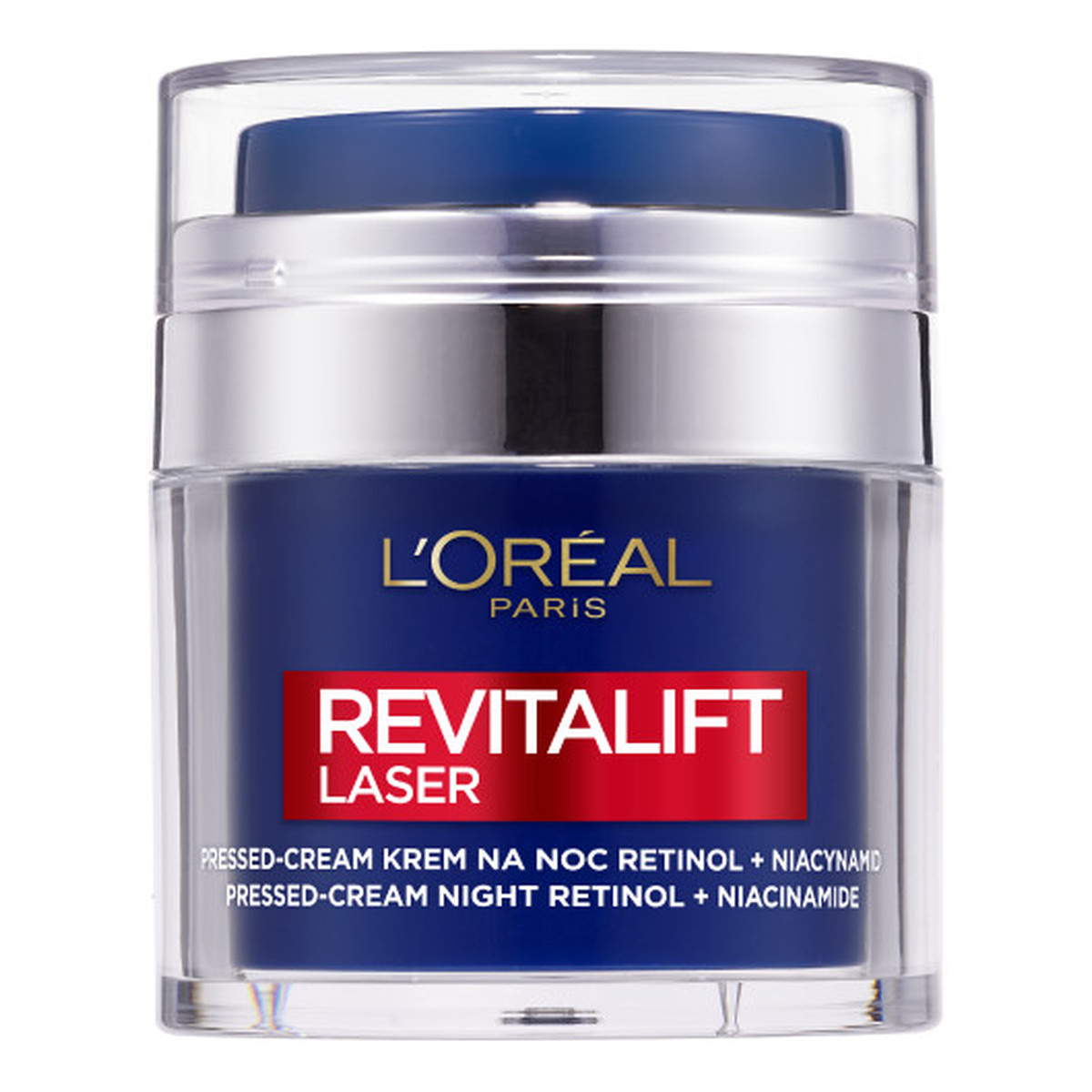 Loreal Revitalift Laser Pressed Cream przeciwzmarszczkowy Krem do twarzy na noc retinol i niacynamid 50ml