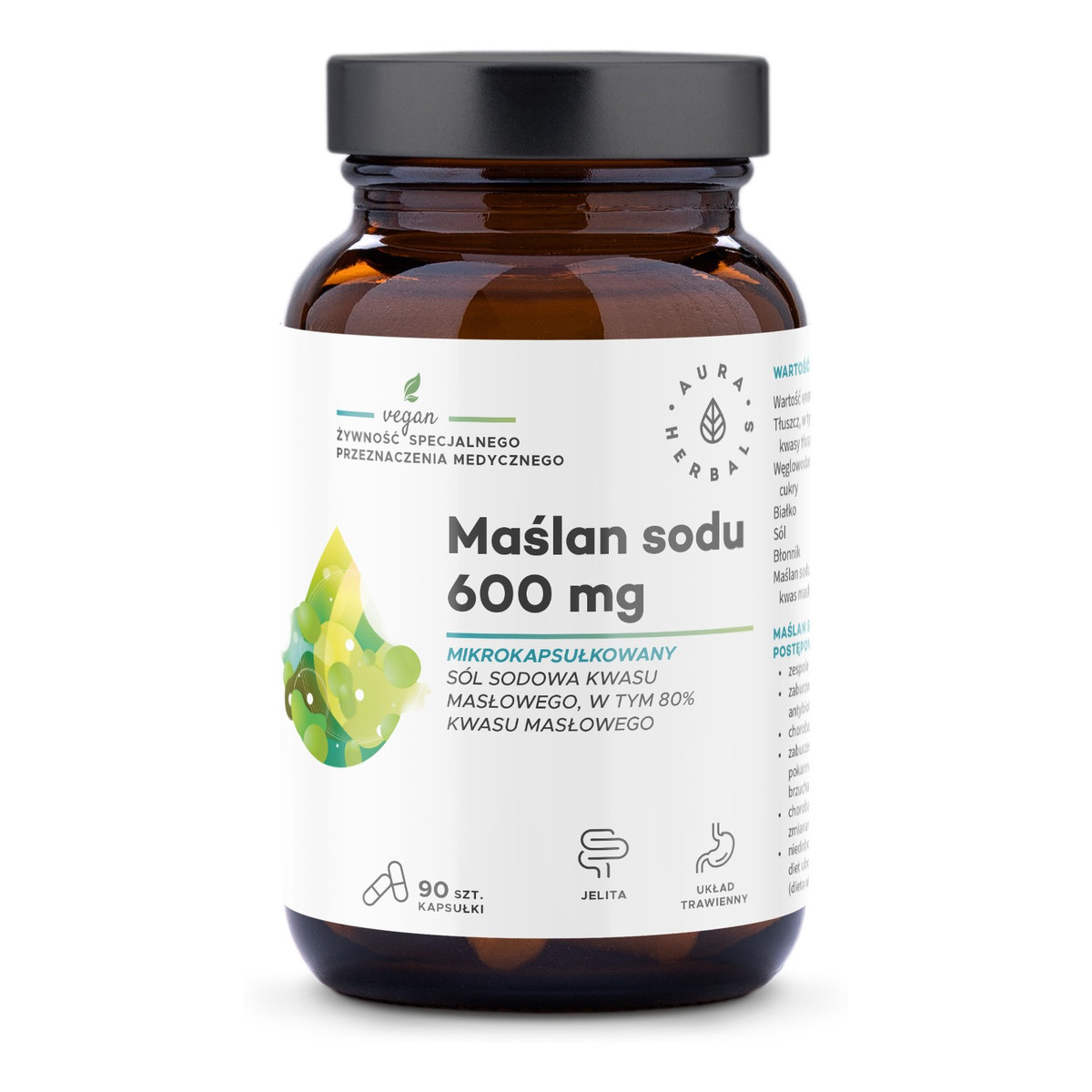 Aura Herbals Maślan sodu suplement diety 600mg