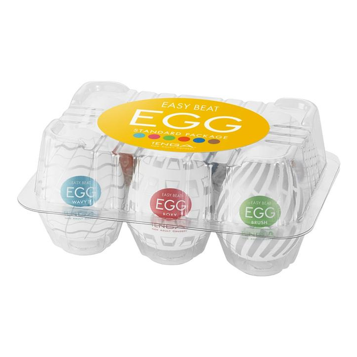 Tenga 6 Styles Easy Beat Egg Standard Package Zestaw 6 jednorazowych masturbatorów w kształcie jajka