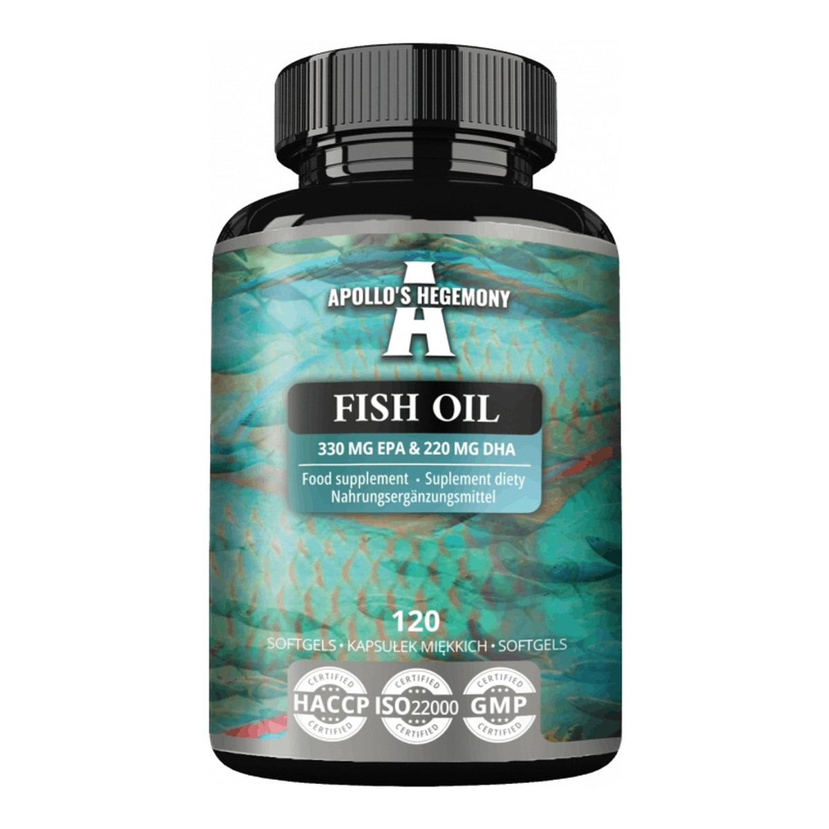 Apollo's Hegemony Fish oil suplement diety 120 kapsułek