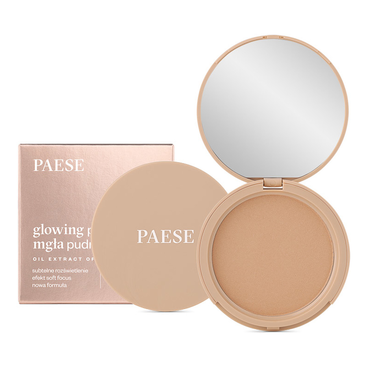 Paese Glowing Powder Rozświetlający puder do twarzy Mgła Pudrowa 10g