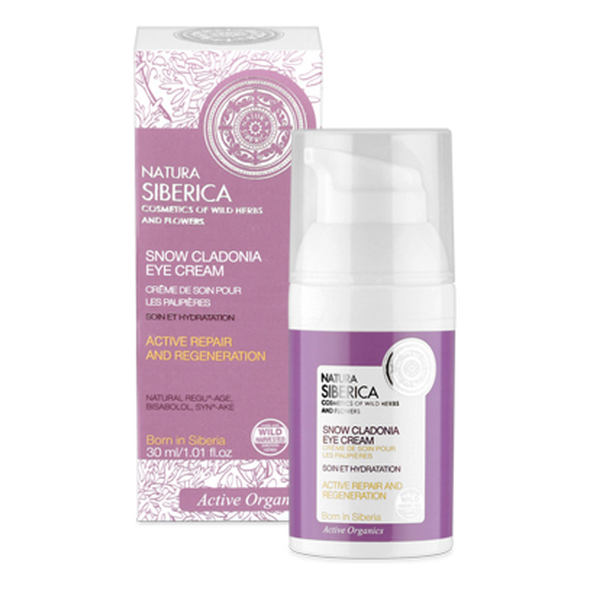 Natura Siberica organiczny krem pod oczy aktywna pielęgnacja przeciwzmarszczkowa 30ml