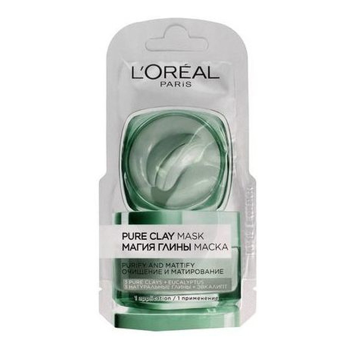 L'Oreal Paris Pure Clay Mask oczyszczająco-matująca maseczka do twarzy 6ml