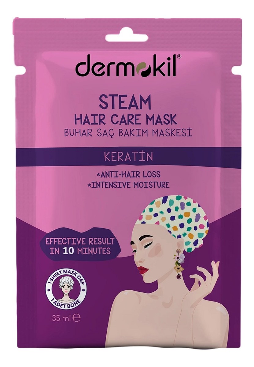 Keratin steam hair care mask keratynowa maska ​​do pielęgnacji włosów