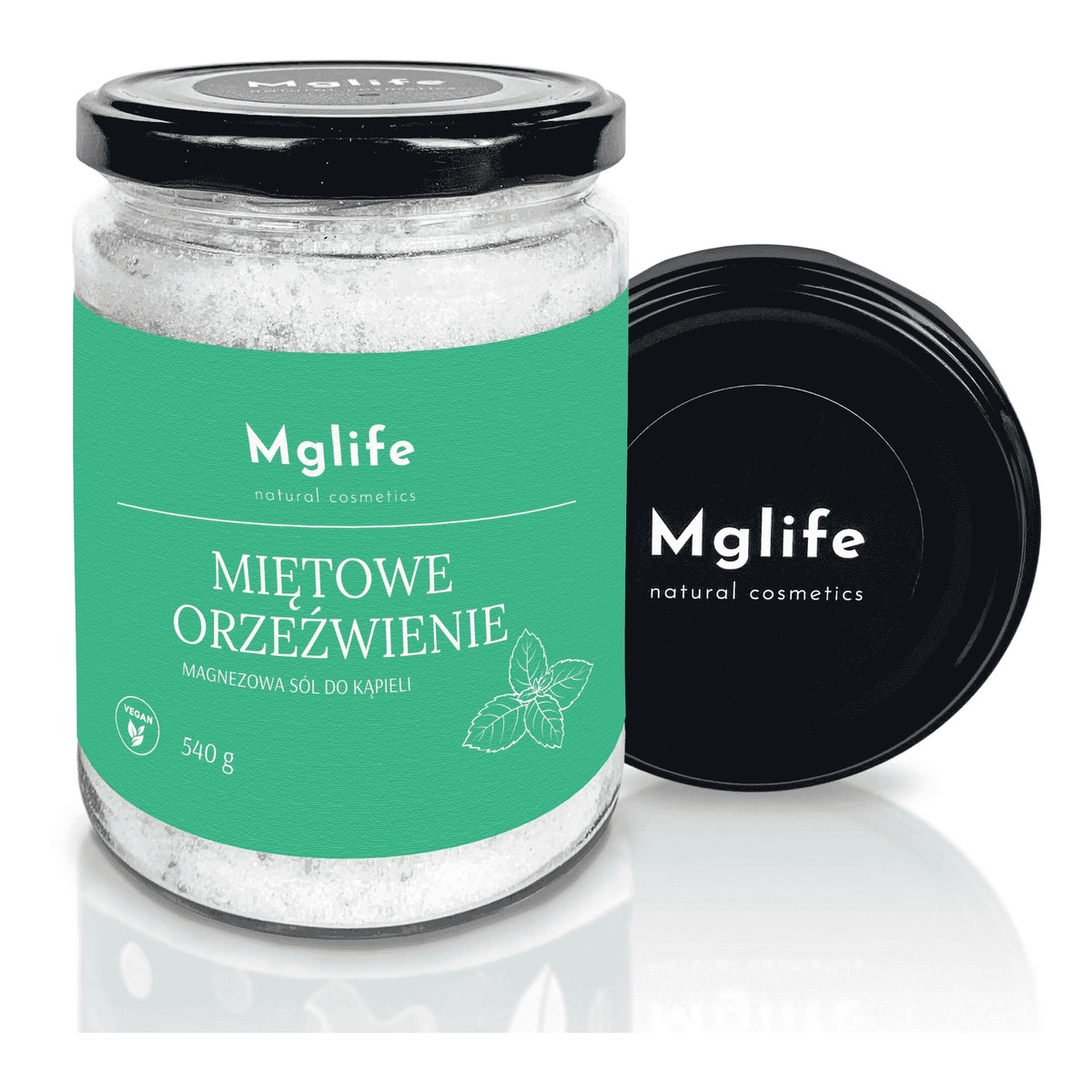Mglife Magnezowa sól do kąpieli Miętowe orzeźwienie 540g