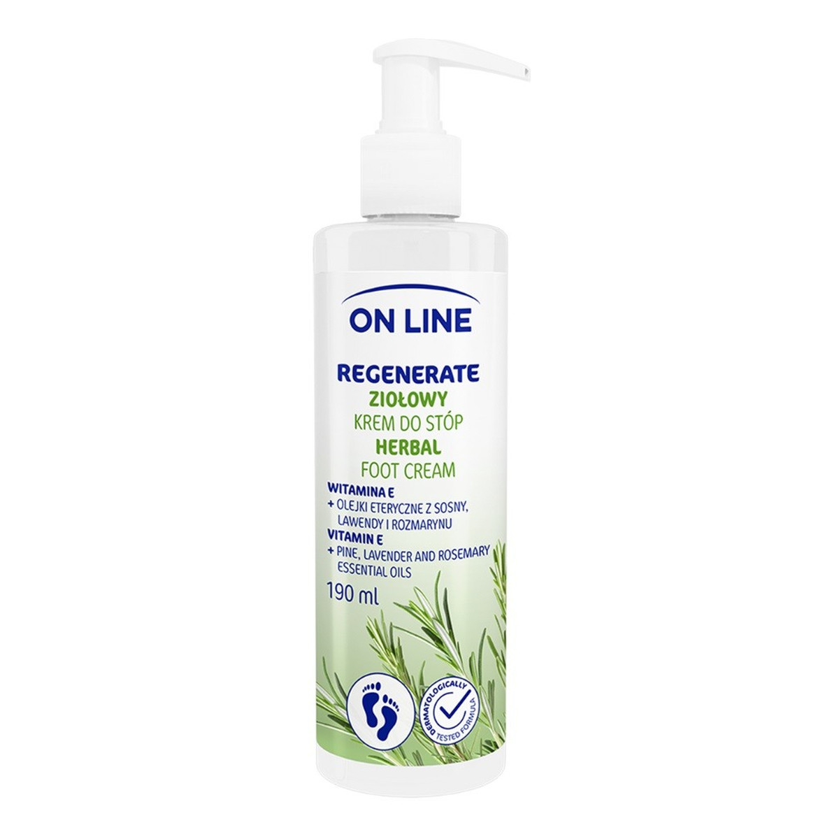 On Line Regenerate Ziołowy Krem do stóp 190ml