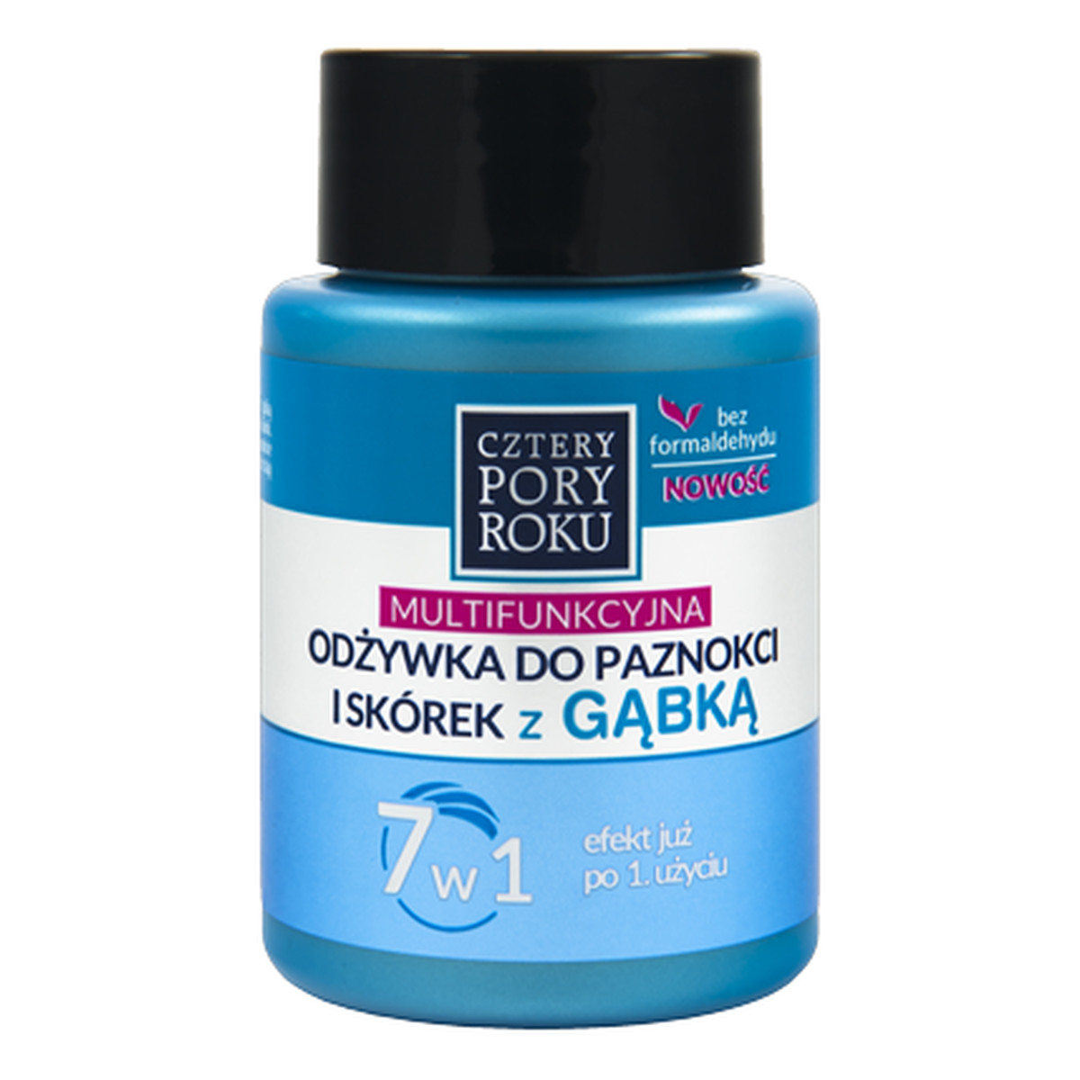 Cztery Pory Roku Multifunkcyjna Odżywka Do Paznokci i Skórek 7w1 Z Gąbką 40ml