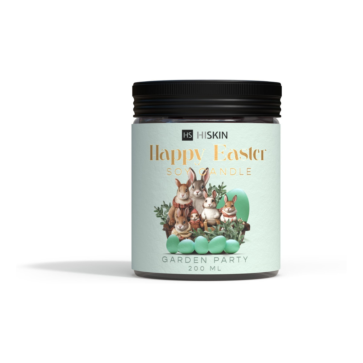 Hiskin Happy easter wielkanocna świeca sojowa-garden party 200ml