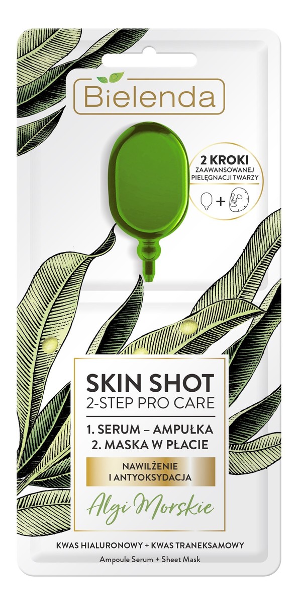 2-Step Pro Care Maska w płacie + ampułka-serum Algi Morskie