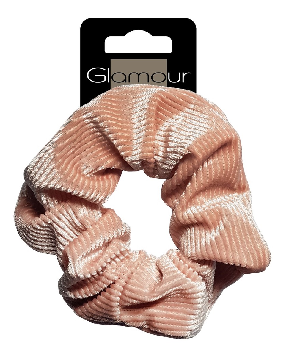 Zawijka scrunchie gumka do włosów Pudrowy Róż