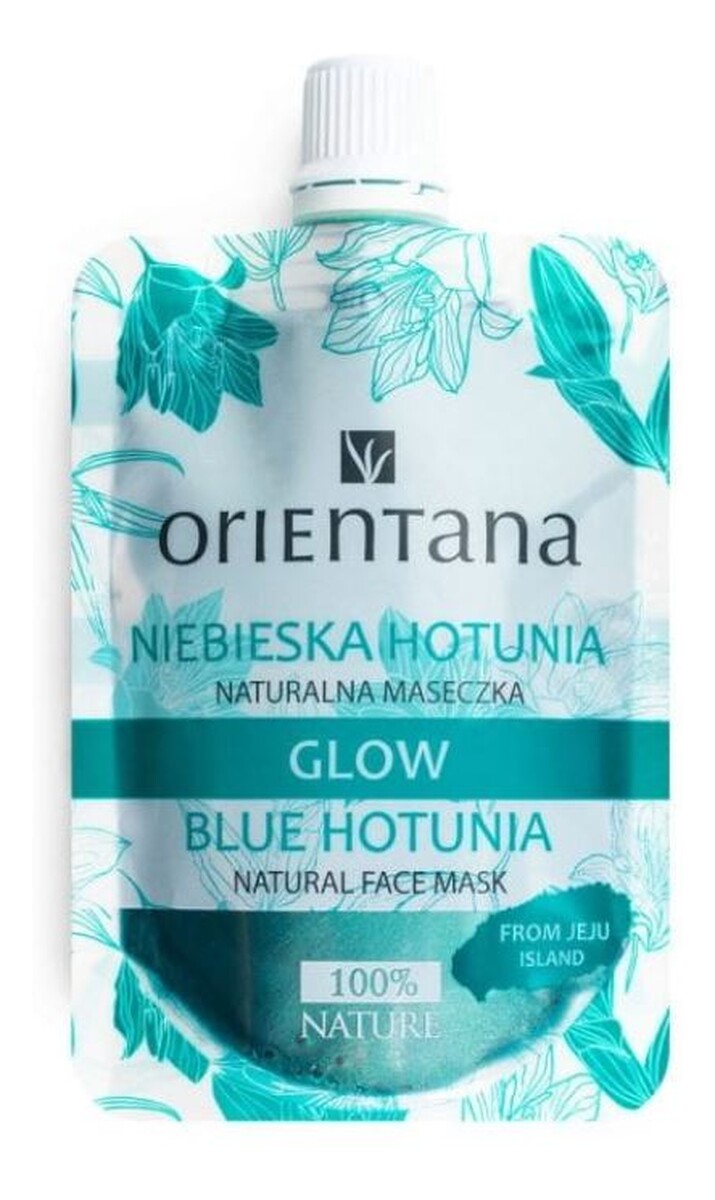 Niebieska Hotunia Naturalna maseczka do twarzy