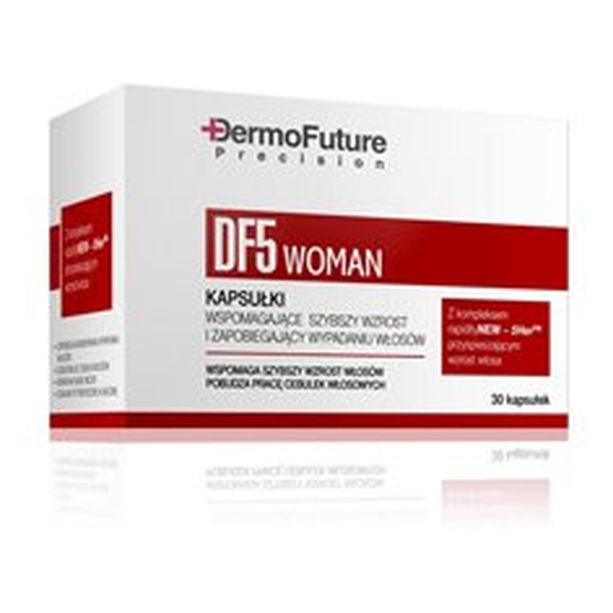 DermoFuture Woman DF5 Kapsułki Wspomagające Szybszy Wzrost i Zapobiegające Wypadaniu Włosów