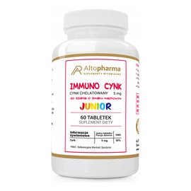 Immuno Cynk Junior suplement diety 60 tabletek