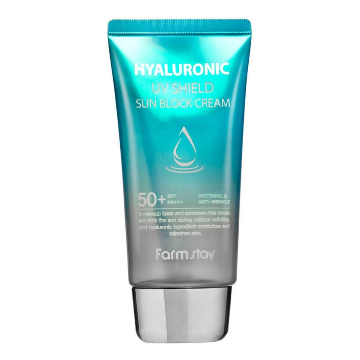 Farmstay Hyaluronic UV Shield Sun Block Cream SPF50+ Kremowy bloker przeciwsłoneczny z kwasem hialuronowym 70g