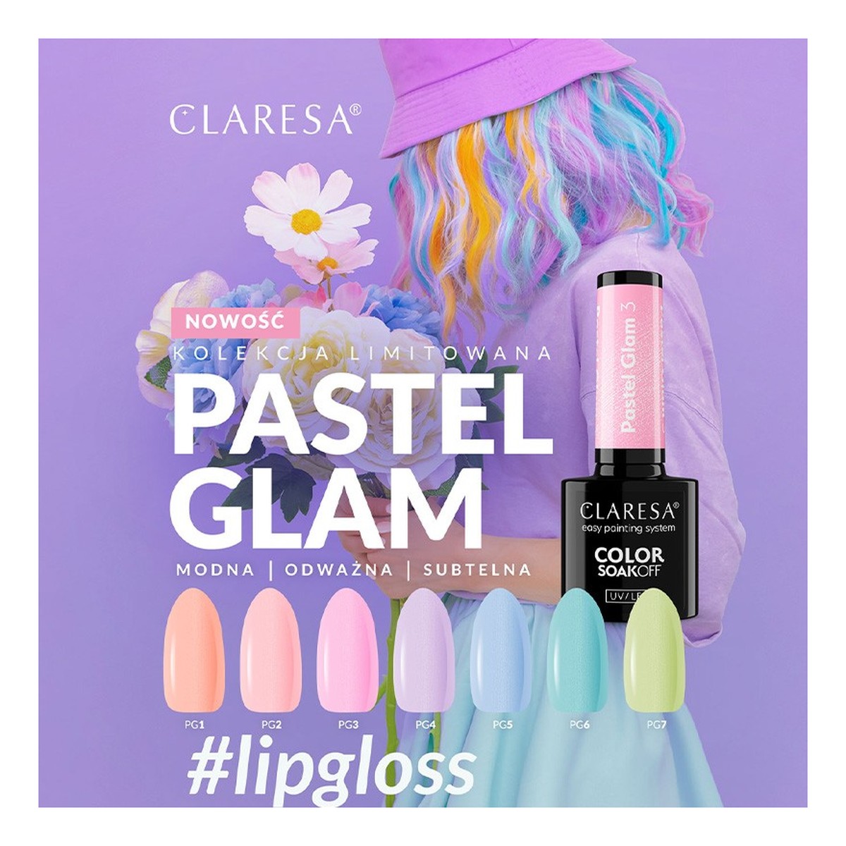 Claresa Pastel Glam Lakier Hybrydowy 5g