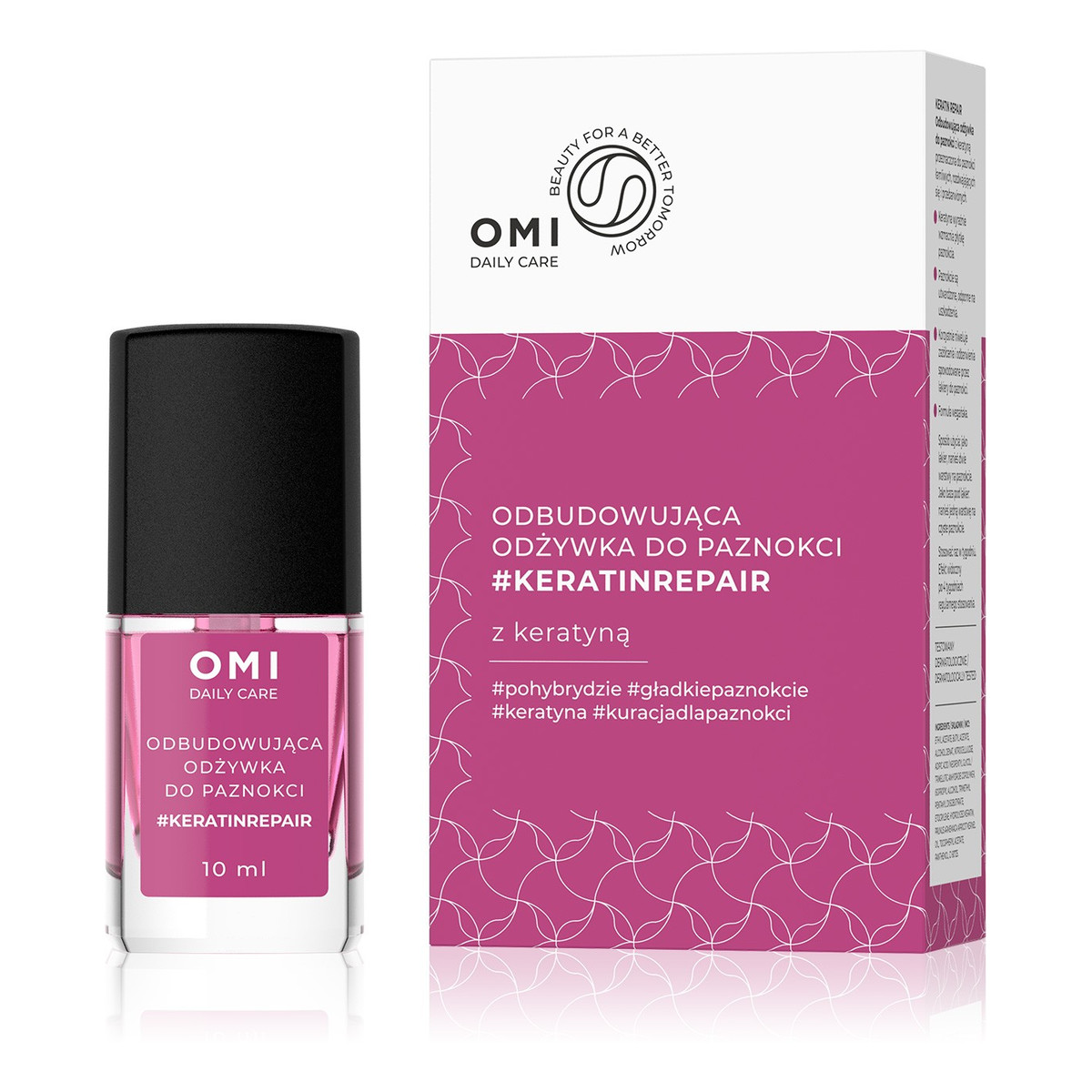 Allvernum OMI Daily Care odżywka do paznokci odbudowująca #keratinrepair z keratyną 10ml