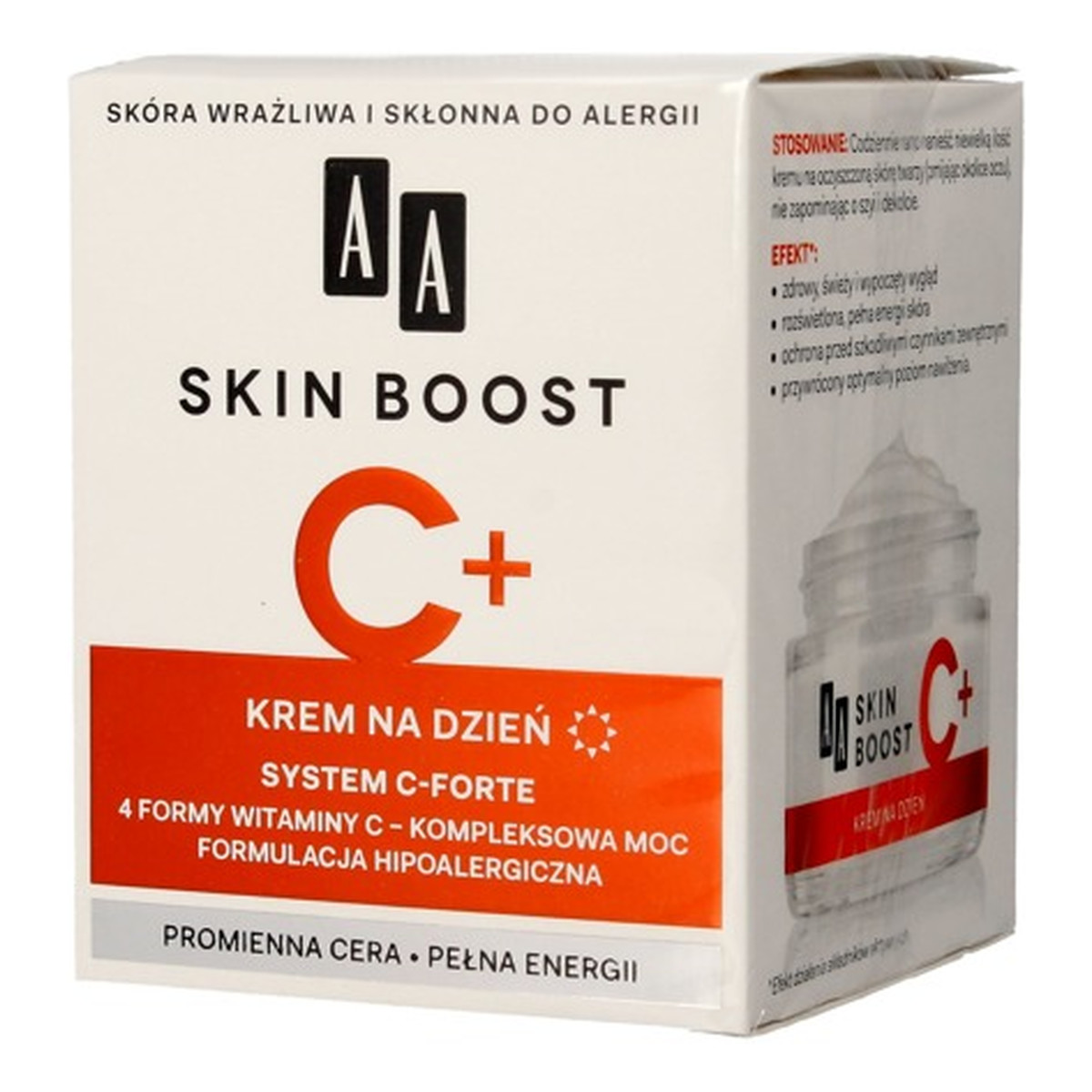 AA Skin Boost C+ krem rozświetlający na dzień 50ml