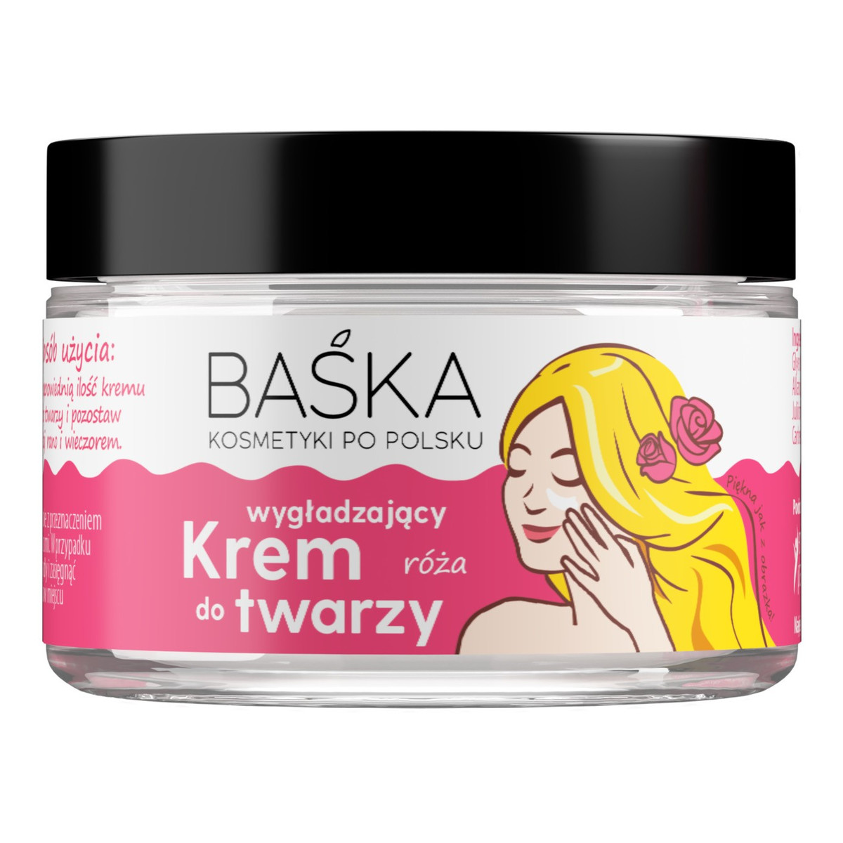 Baśka BAŚKA Krem do twarzy-wygładzający róża 50ml