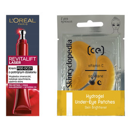 Krem Pod Oczy 15ml + Skincyclopedia Hydrożelowe płatki