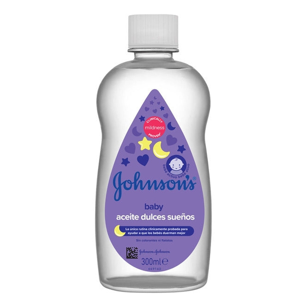 Johnson & Johnson Baby Oliwka dla dzieci do ciała z lawendą Na dobranoc 300ml