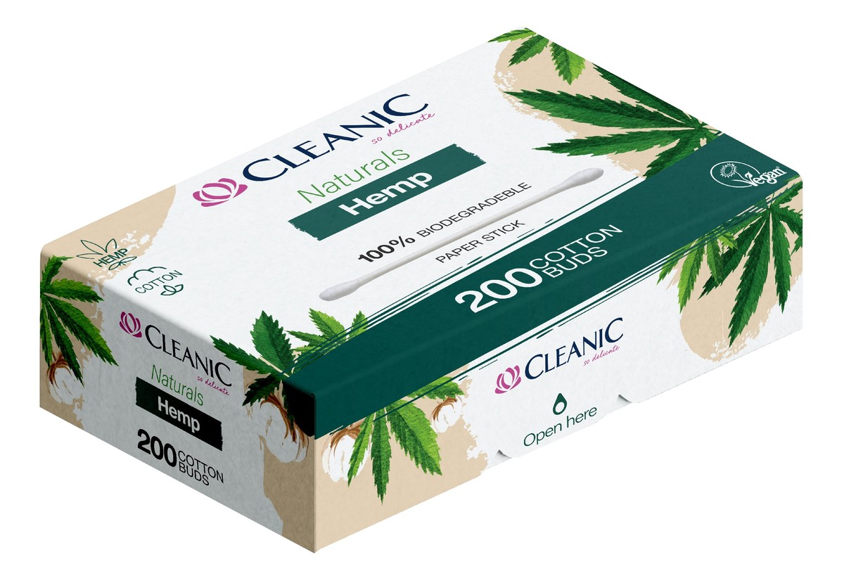 Naturals Hemp Patyczki higieniczne 200szt.