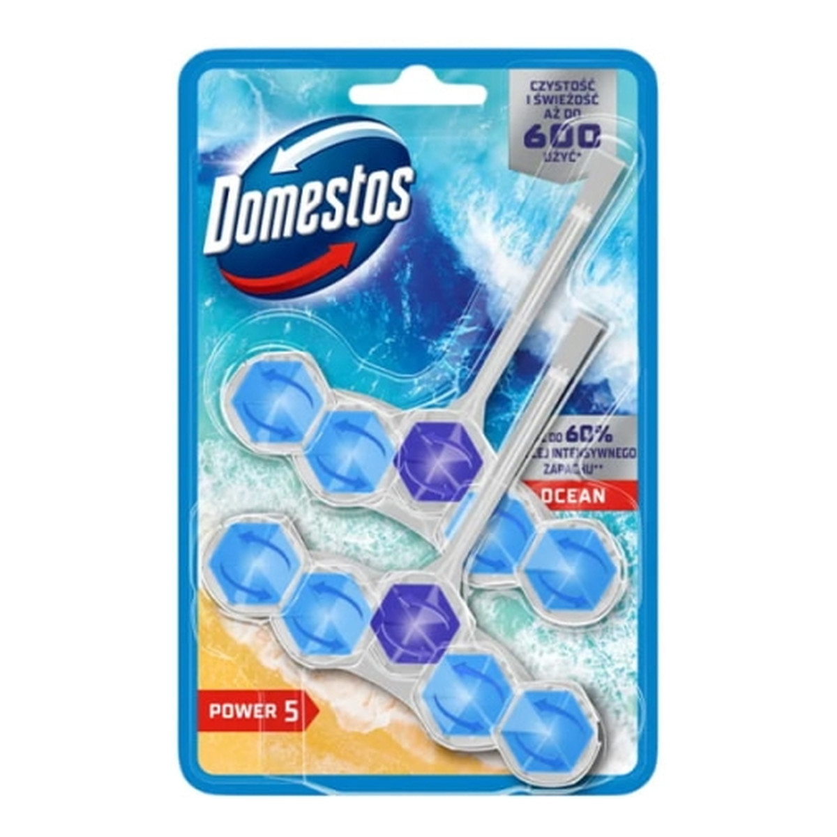 Domestos kostka toaletowa power 5 ocean 2 x 50 g 100g