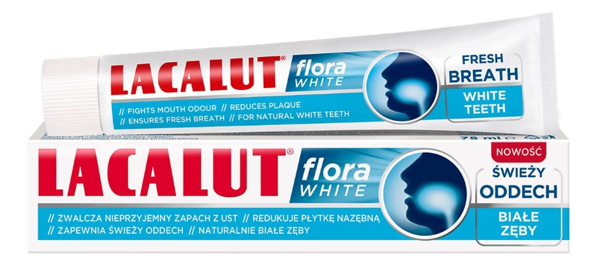 Lacalut flora white pasta do zębów 75 ml