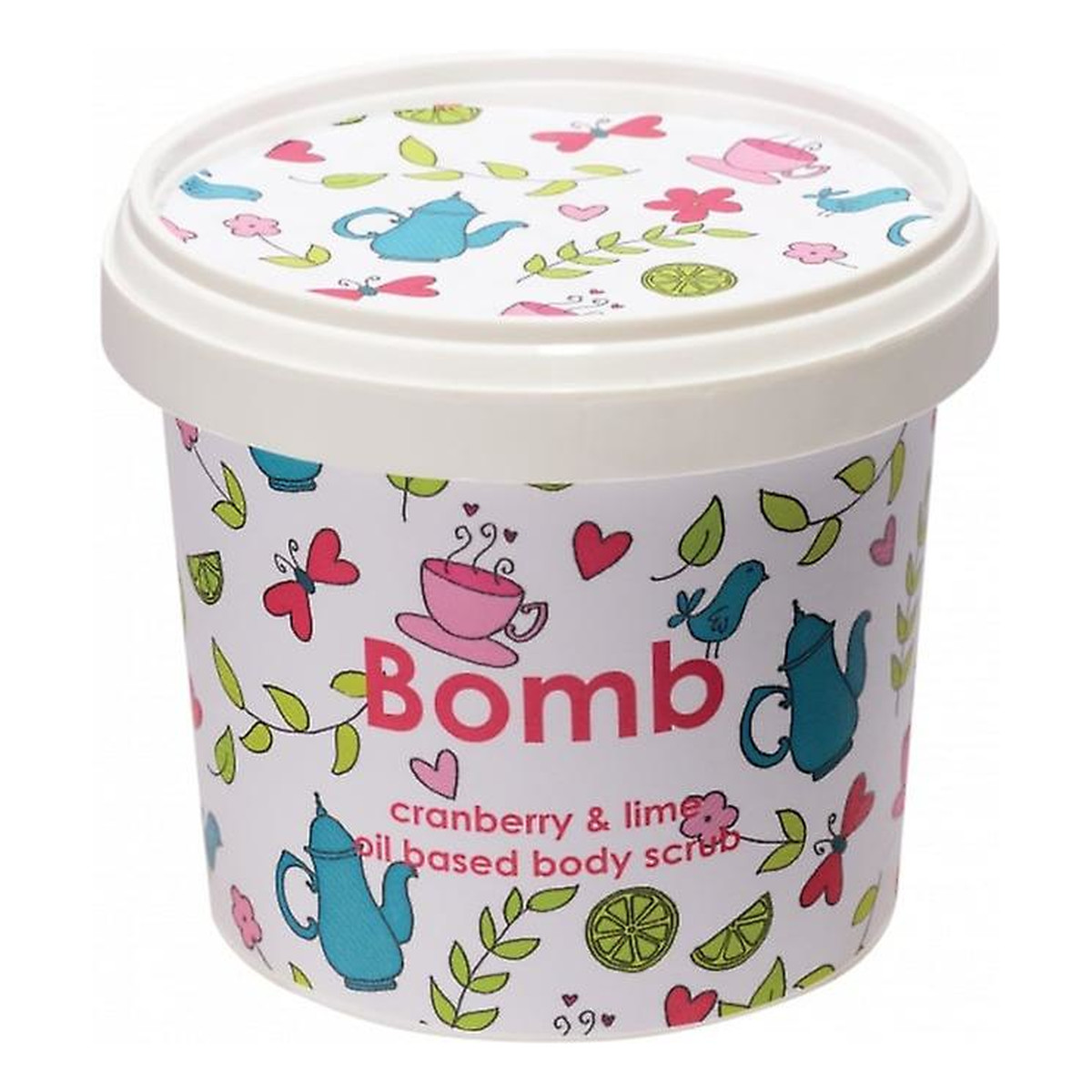 Bomb Cosmetics Shower Scrub peeling cukrowy pod prysznic Żurawina & Limonka 400g