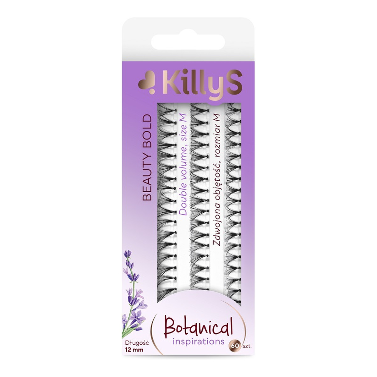 KillyS Botanical inspirations beauty bold kępki sztucznych rzęs zdwojona objętość rozmiar m