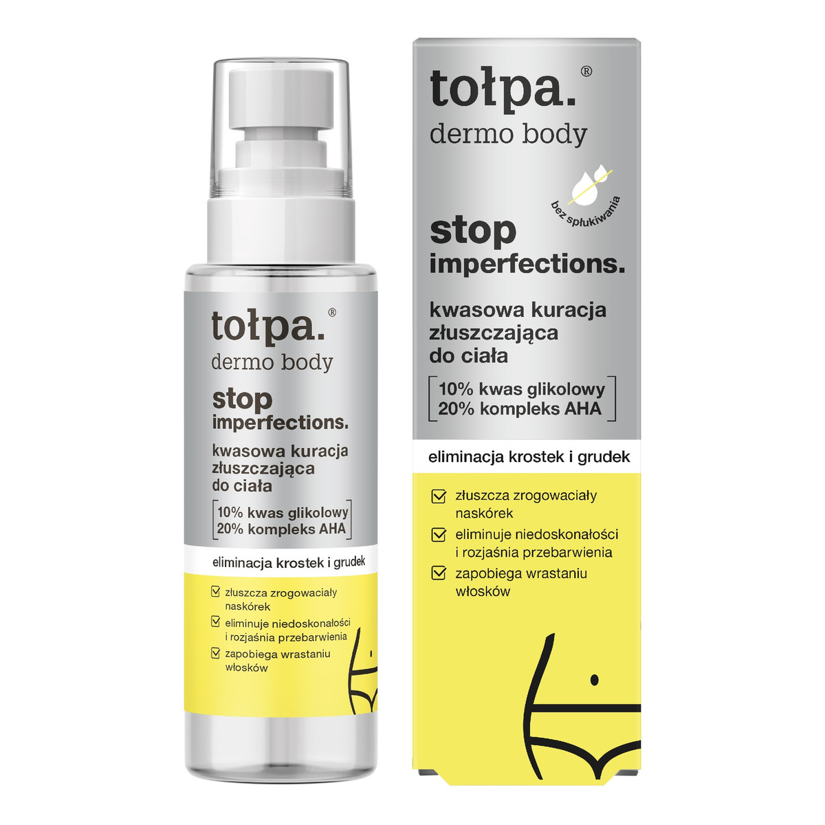 Tołpa Dermo body stop imperfections kwasowa kuracja złuszczająca do ciała-eliminacja krostek i grudek 100ml