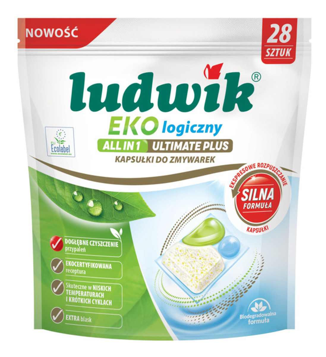 Ekologiczne kapsułki do zmywarki 55 szt.
