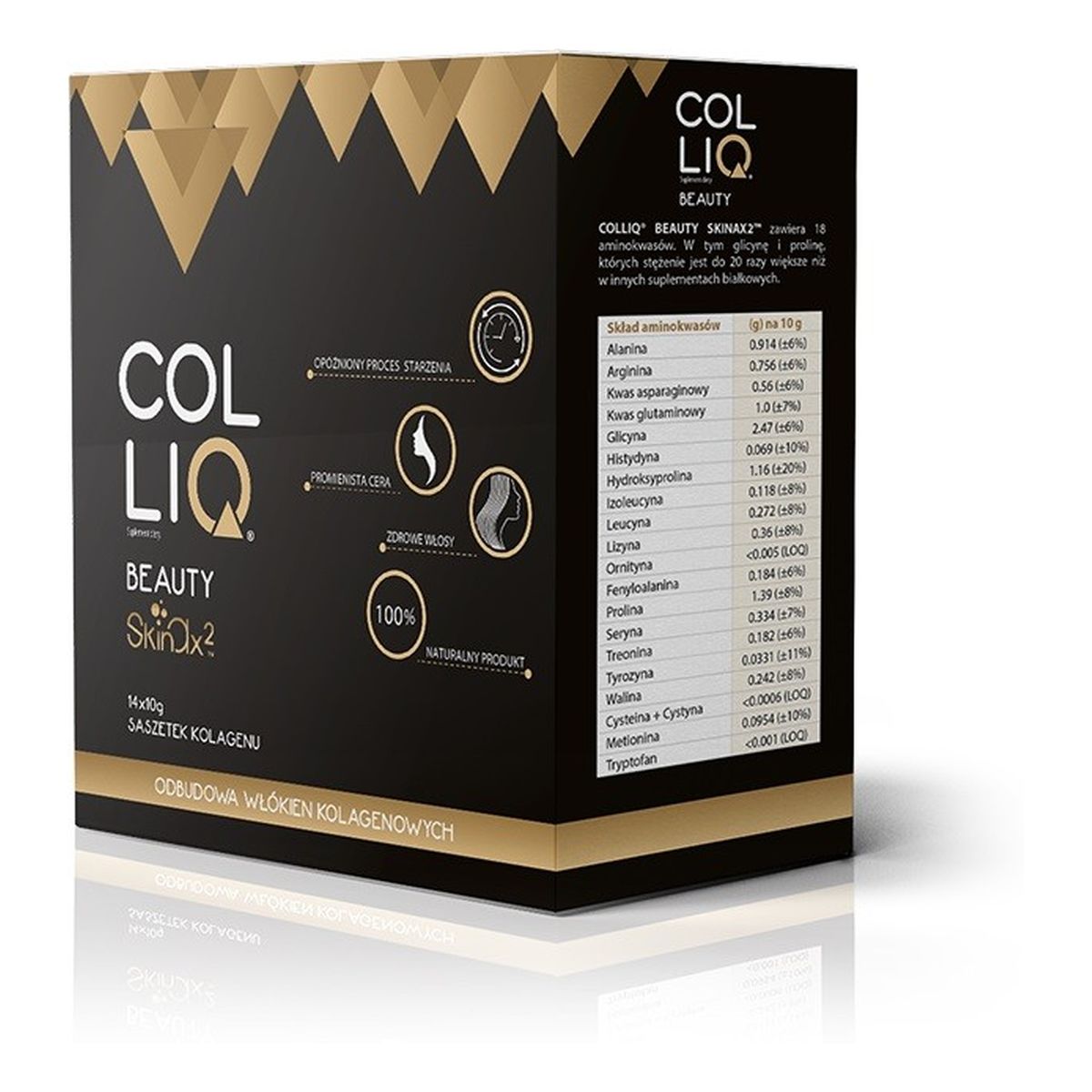 Colliq Beauty Skinax2 odbudowa organizmu od wewnątrz Kolagen w proszku 450g
