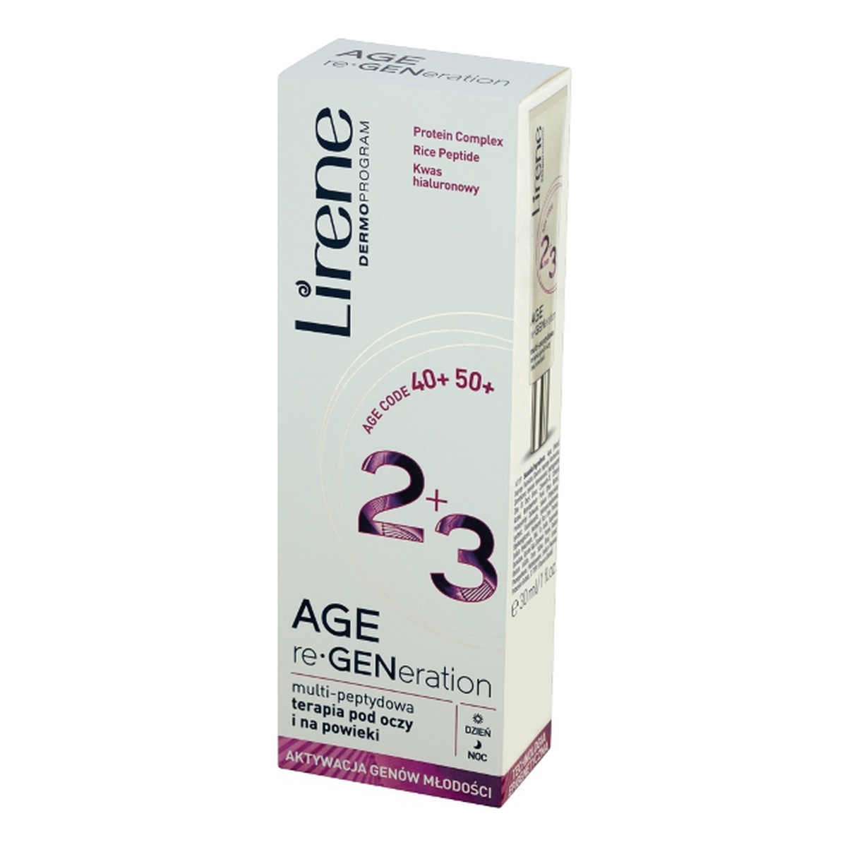Lirene Age re-Generation DermoProgram 40+ 50+ Multi-peptydowa terapia pod oczy i na powieki 30ml