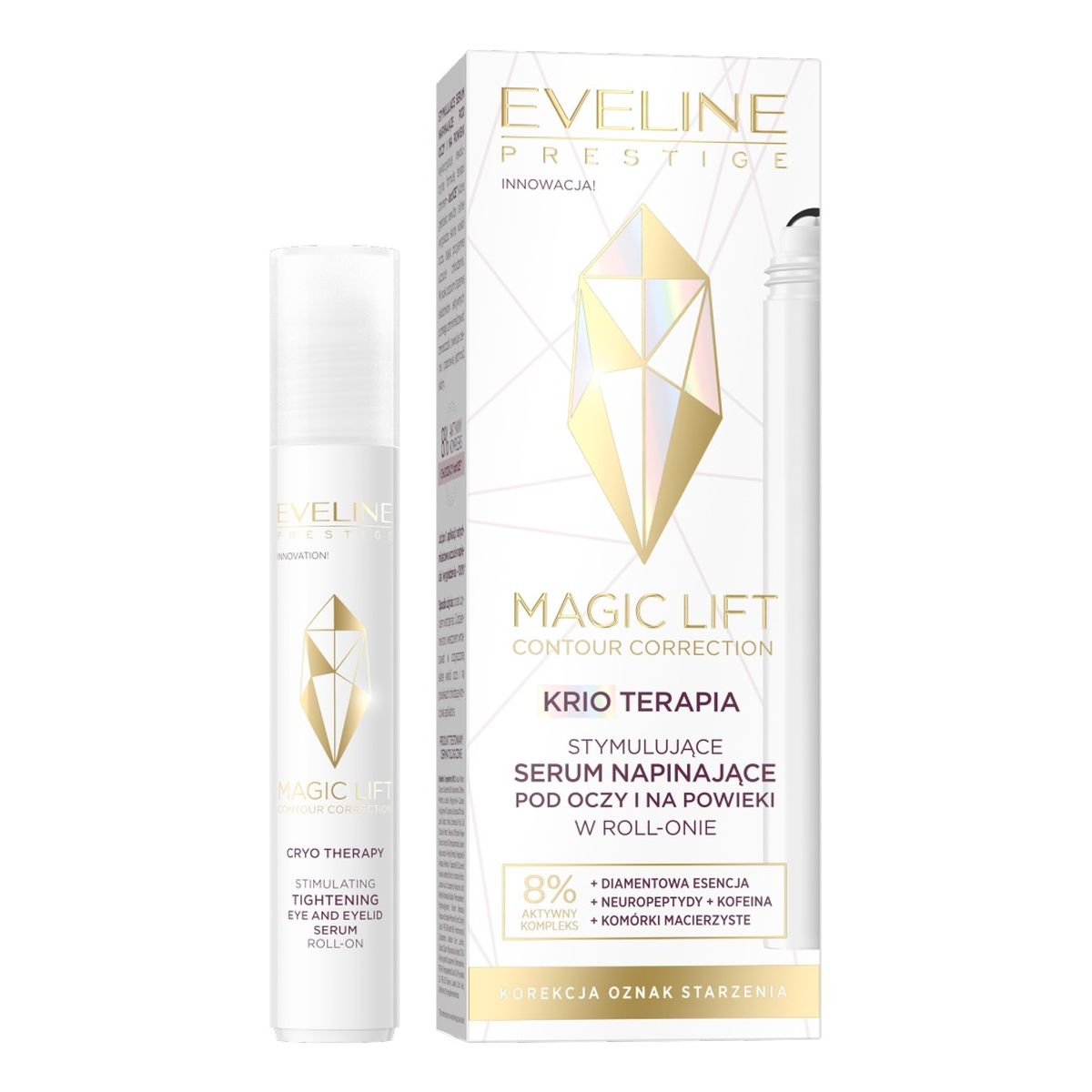 Eveline Magic lift stymulujące serum napinające pod oczy i na powieki w roll-onie 15ml
