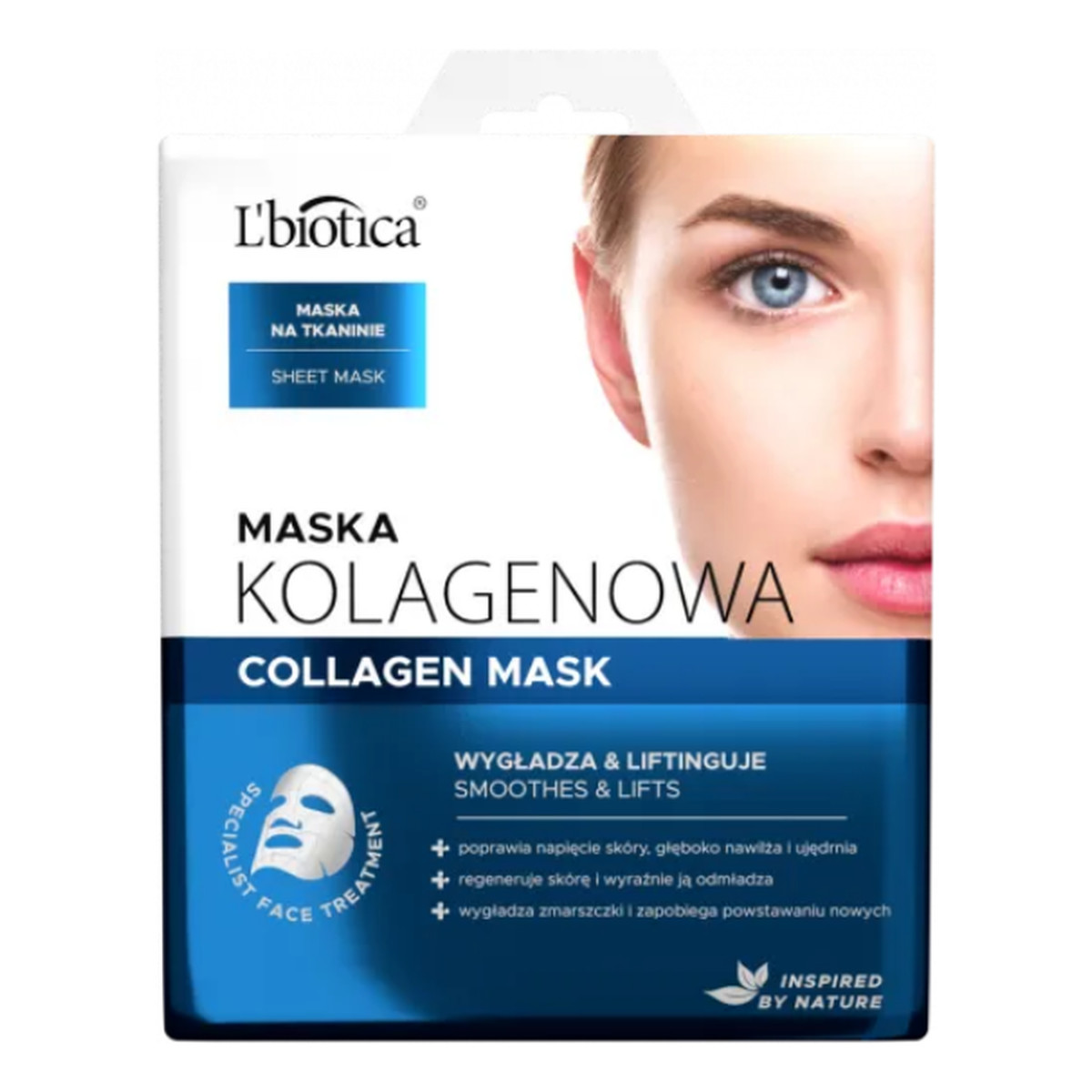 Lbiotica / Biovax Maska Kolagenowa na tkaninie Wygładza & Liftinguje 23ml