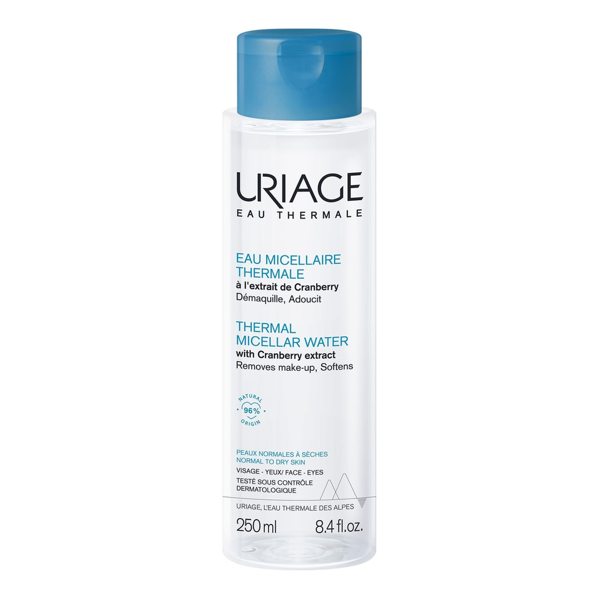 Uriage Thermal micellar water płyn micelarny z ekstraktem z żurawiny do cery normalnej i suchej 250ml