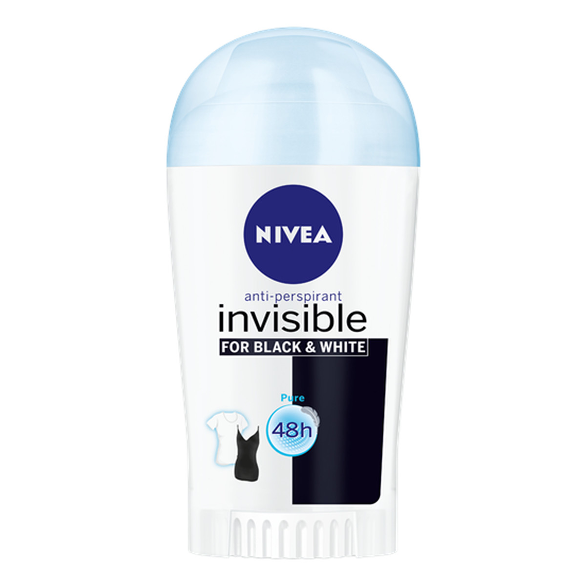 Nivea Invisible Pure Black&White Antyperspirant W Sztyfcie 40ml